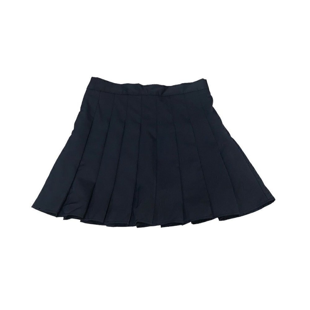 Cider Women's Mini Skirt S Small Pleated Black Schoolgirl Anime Lined